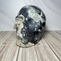 Huge volcano agate skull! 6.2lbs!
