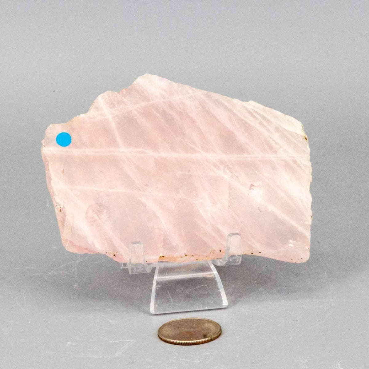 Rose Quartz Crystal Polished Slice Natural Pink Stone