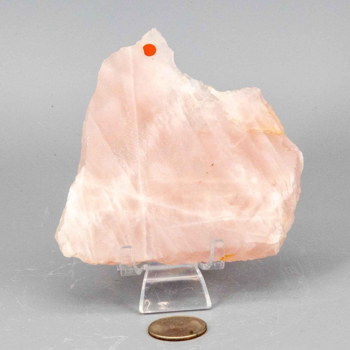 Rose Quartz Crystal Polished Slice Natural Pink Stone
